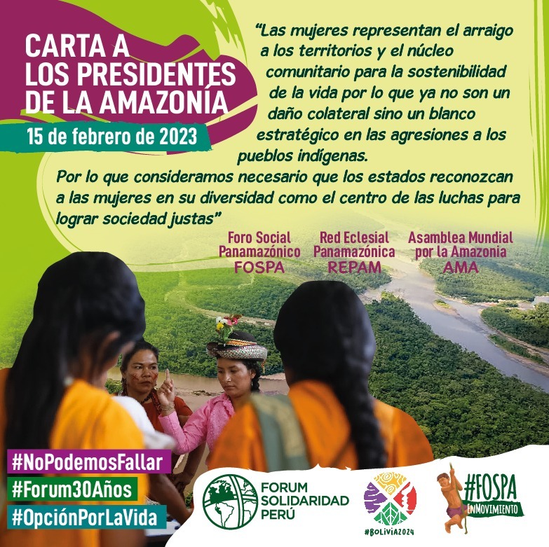 Una de las ideas fundamentales es LA JUSTICIA DE GÉNERO COMO PARTE IMPRESCINDIBLE DE LA JUSTICIA AMBIENTAL Y CLIMÁTICA para la Amazonia y toda la humanidad.
